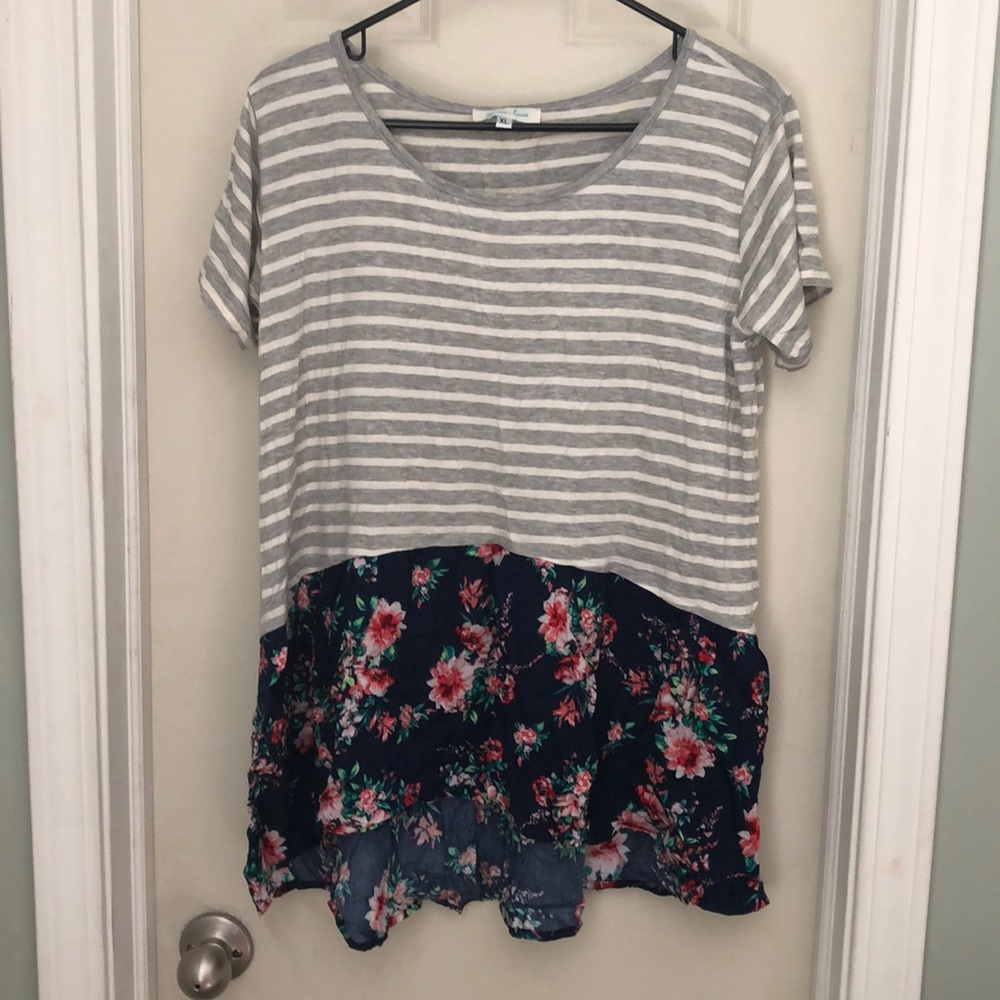 High low flowy shirt